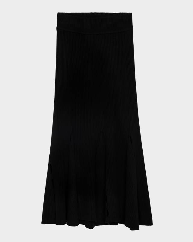Ginza Ribbed Midi Skirt
